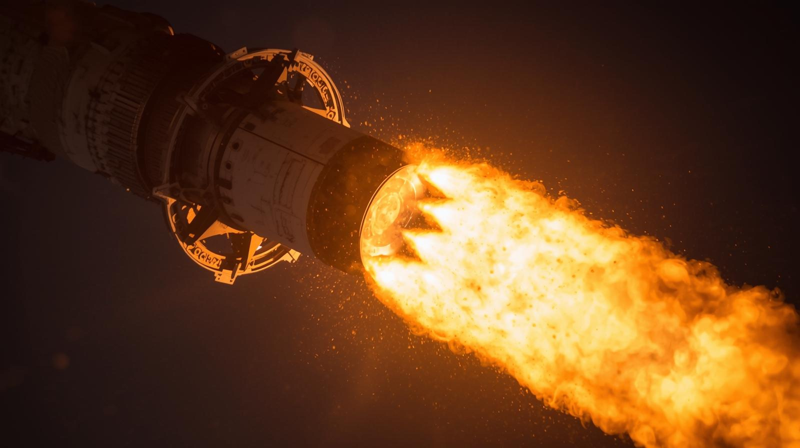 an image of a rocket launching.